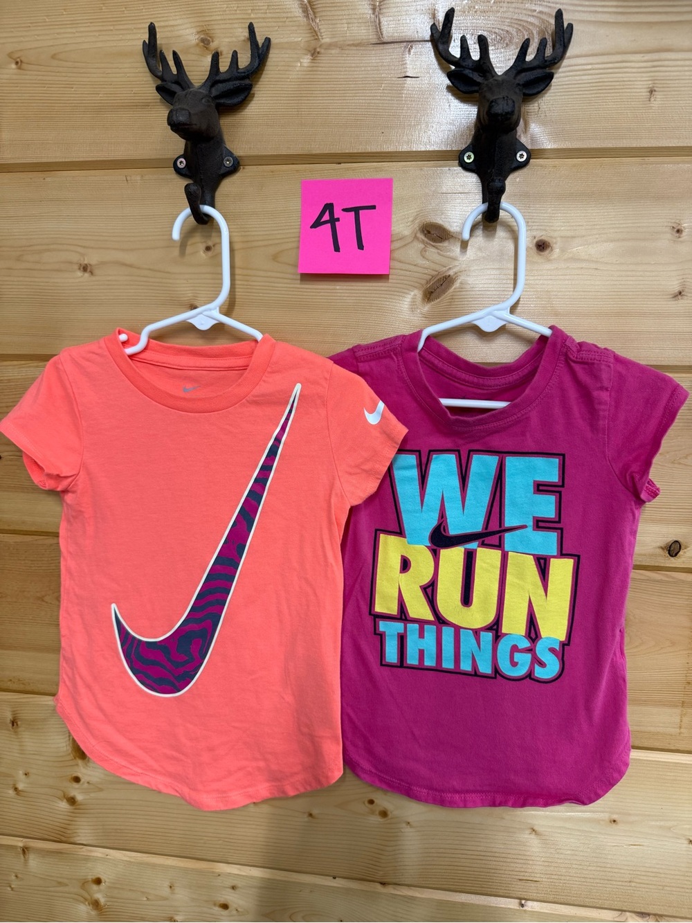 Nike Coral and Magenta Graphic Tee Set - Kids Short Sleeve